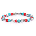 Dandy Street - vendita online - bracciale uomo - pietre naturali aulite ematite perle - sunset