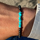 Dandy Street - vendita online - bracciali uomo di tendenza - pietre naturali turchese lavica - Lava