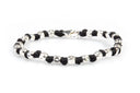 Dandy Street - shop online - accessori uomo bracciali di tendenza - Tris di bracciali uomo con argento 925 e pietra lavica - Tris #27