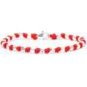 Dandy Street - vendita online - bracciali uomo di tendeza - bracciale stampa argento 925 - filo braided - chiusura moschettone - Jacob