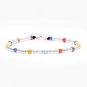 Dandy Street - vendita online - bracciali uomo di tendeza - bracciale stampa argento 925 - filo braided - chiusura moschettone - perline di vetro - Etan