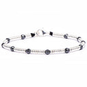 Dandy Street - vendita online - bracciali uomo di tendeza - bracciale stampa argento 925 - filo braided - chiusura moschettone - pietre dure ematite - Noah