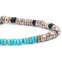 Dandy Street - vendita online - bracciali uomo di tendeza - pietre naturali vinile africano aulite - Sea