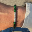 Dandy Street - shop online bracciali uomo di tendenza - bracciale elastico - bracciale pietre naturali occhio di tigre - Poag