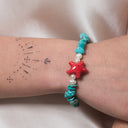 Per San Valentino mostriamo i prodotti del brand Rose Soleil che fa parte del gruppo Dandy Street - Bracciale con aulite e stelle marine in ceramica