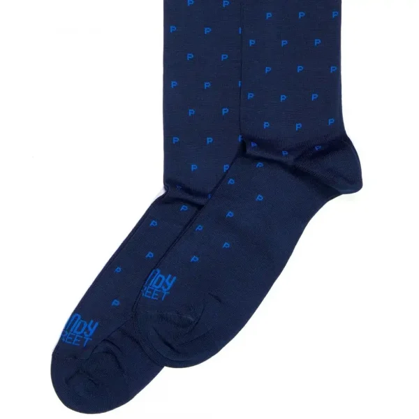 Dandy Street - vendita online - accessori uomo calzini - calzini uomo - calze eleganti - calzini personalizzati con iniziali - Letter P