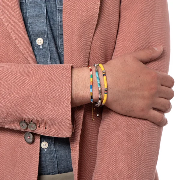 Dandy Street - vendita online - accessori uomo - bracciali uomo - set braccialetti uomo - tris bracciali - pietre dure - pietre naturali - argeno 925 - Tris#6