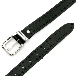 Dandy Street - vendita online - accessori uomo - cintura nera uomo cuoio - cinture artigianali - cinture pelle - lavorazione traforata - Levion