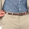 Dandy Street - vendita online - accessori uomo - cintura uomo cuoio artigianale - cintura pelle scamoscaita - borchie navajo - Medallion