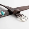 Dandy Street - vendita online - accessori uomo - cinture uomo cuoio - cinture artigianali - cinture pelle - borchie caboscon turchese - Navalo
