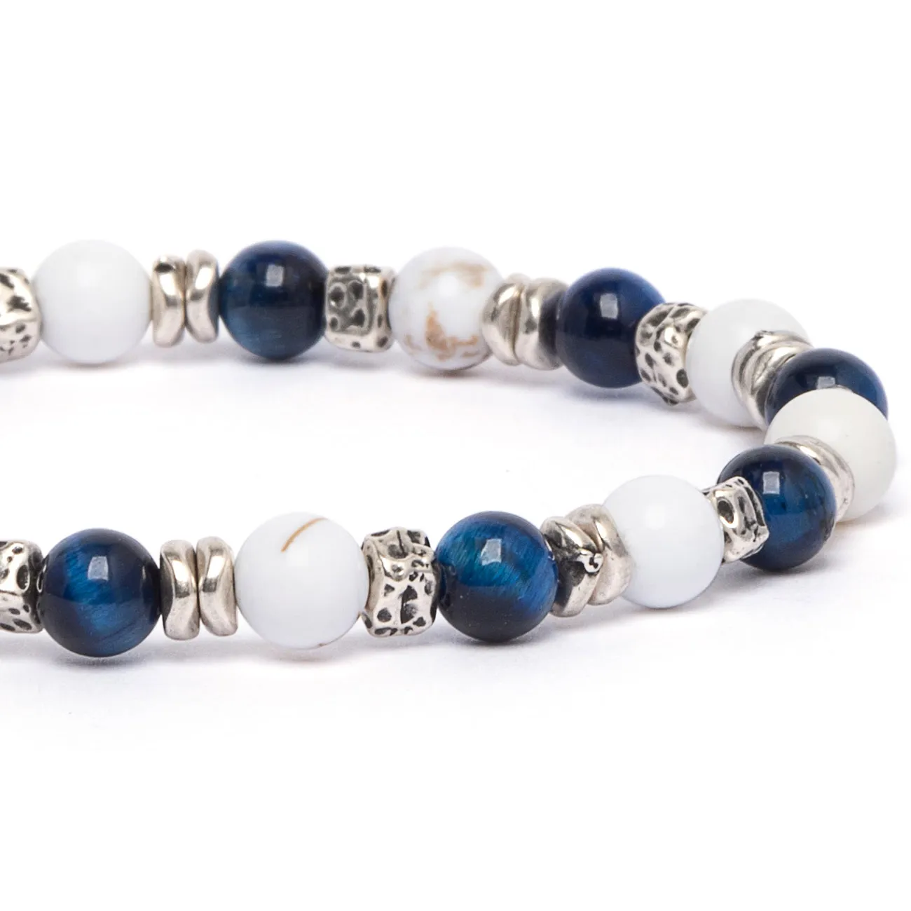 Dandy Street - bracciale uomo - pietre naturali occhio di tigre - Ariel Dandy Street - bracciale uomo - pietre naturali occhio di tigre - Ariel
