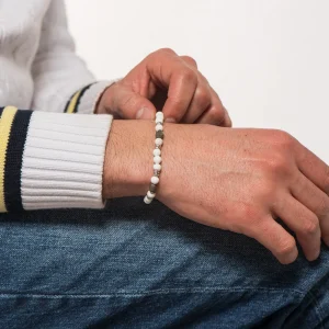 Dandy Street - bracciale uomo - pietre naturali pirite aulite - luce