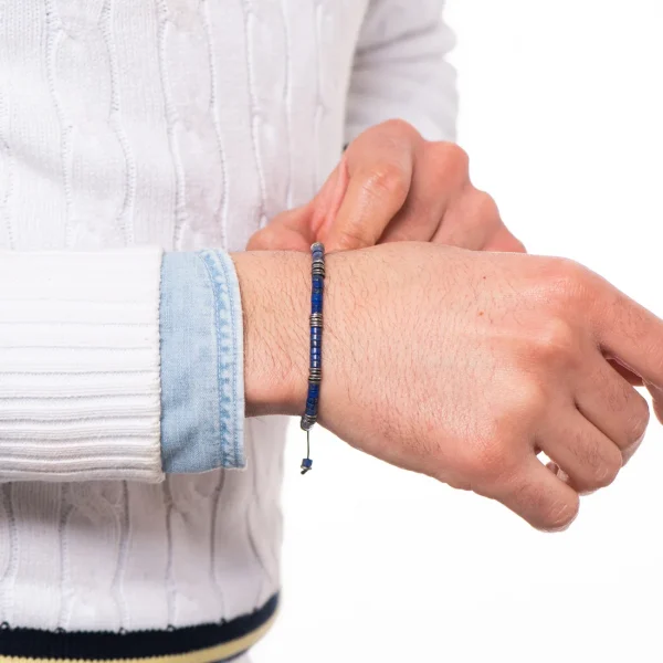 Dandy Street - vendita online - bracciali uomo di tendeza - bracciale argento 925 - pietre dure lapislazzuli - Univers