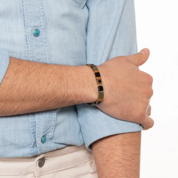 Dandy Street - vendita online - bracciali uomo di tendeza - bracciale multicolore elastico mattoncini - Army