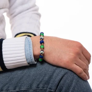 Dandy Street - vendita online - bracciali uomo di tendeza - bracciale taglia unica con perle di vetro di murano - Branca