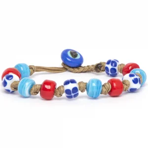 Dandy Street - vendita online - bracciali uomo di tendeza - bracciale taglia unica con perle di vetro di murano - Murano