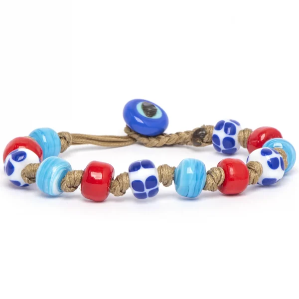 Dandy Street - vendita online - bracciali uomo di tendeza - bracciale taglia unica con perle di vetro di murano - Murano