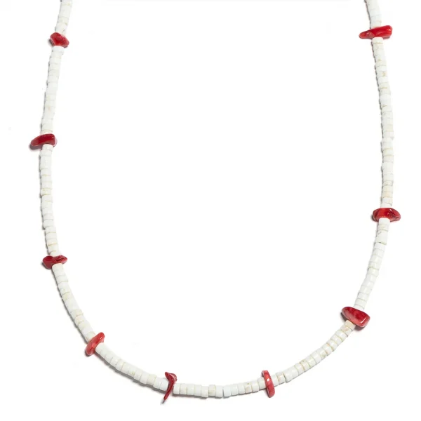 Dandy Street - vendita online collane uomo pietre naturali - accessori uomo - aulite corallo - Waia
