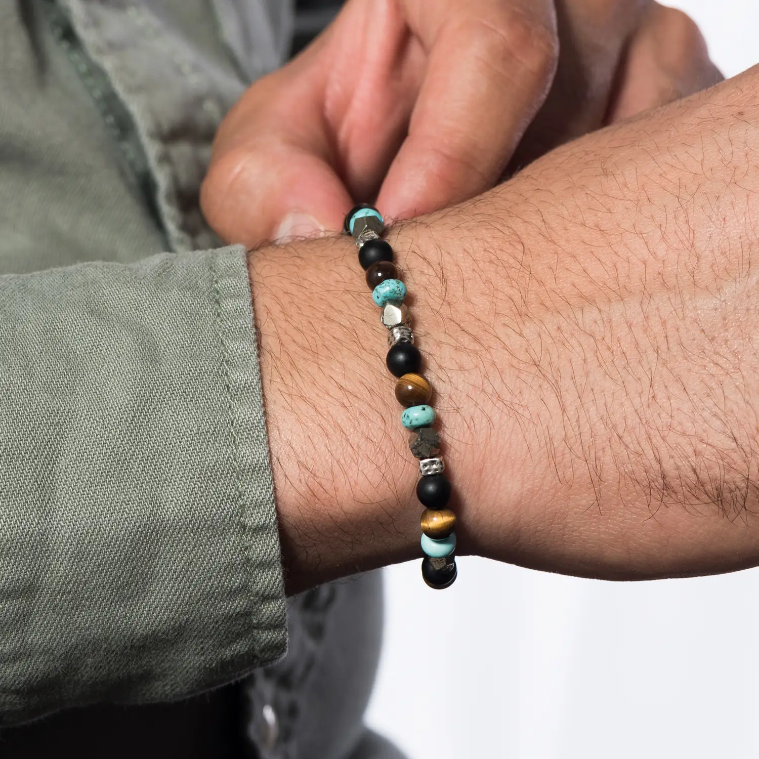 Dandy Street - shop online bracciali uomo di tendenza - bracciale elastico - bracciale uomo - bracciale pietre naturali occhio di tigre aulite pirite onice - Ficus Dandy Street - shop online bracciali uomo di tendenza - bracciale elastico - bracciale uomo - bracciale pietre naturali occhio di tigre aulite pirite onice - Ficus