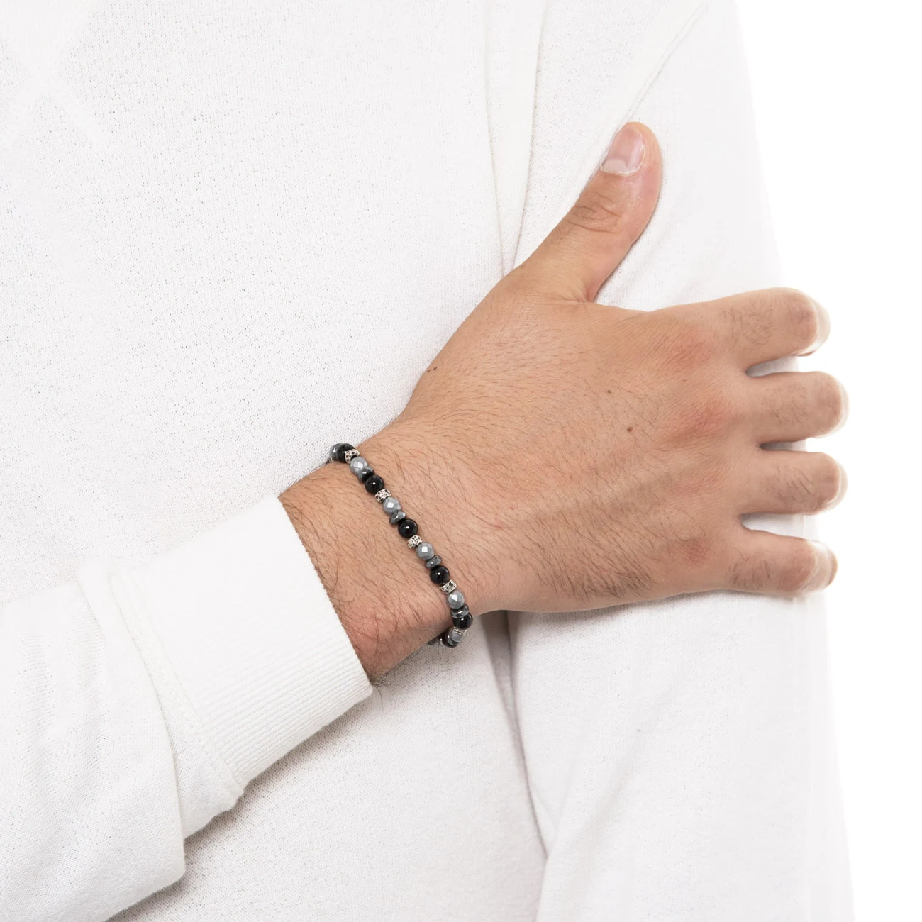 Dandy Street - shop online bracciali uomo di tendenza - bracciale elastico - bracciale uomo - bracciale pietre dure ematite onice - Trout Dandy Street - shop online bracciali uomo di tendenza - bracciale elastico - bracciale uomo - bracciale pietre dure ematite onice - Trout