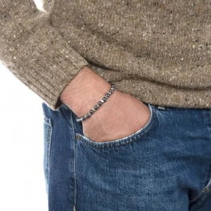 Dandy Street - shop online bracciali uomo di tendenza - bracciale elastico - bracciale uomo - bracciale pietre naturali ematite - Energia