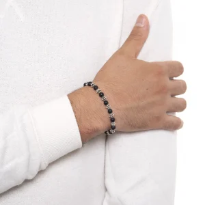 Dandy Street - shop online bracciali uomo di tendenza - bracciale elastico - bracciale uomo - bracciale pietre naturali onice - Matts