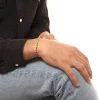 Dandy Street - shop online bracciali uomo di tendenza - bracciale uomo in argento - bracciale chiusura moschettone - pietre semipreziose turchese africano - Jokum