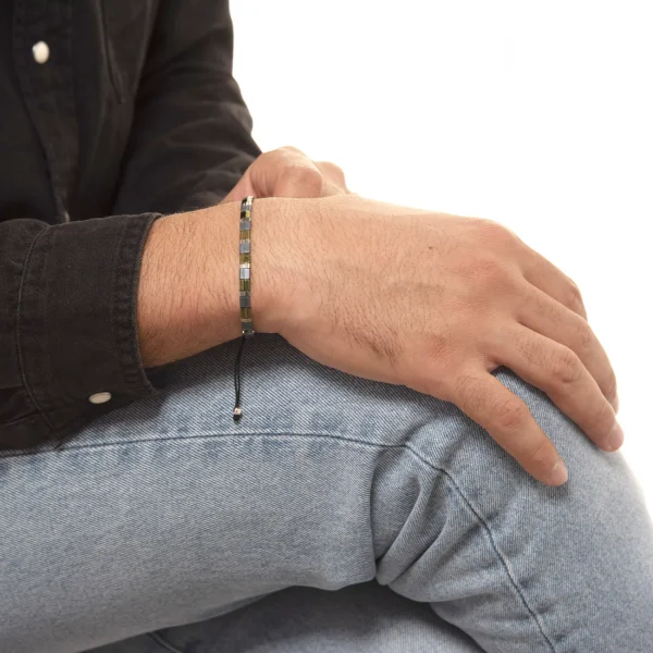 Dandy Street - shop online bracciali uomo di tendenza - bracciale uomo perline tila miyuki - braccialetto macrame - Hukys