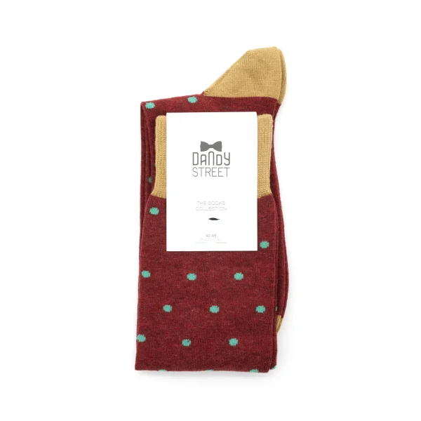 Dandy Street - shop online - accessori uomo - calzini uomo cotone - calze uomo - calzini classici a pallini - Socks Pois