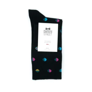 Dandy Street - shop online - accessori uomo - calzini uomo cotone - calze uomo - calzini uomo classici pois - Optical Bla