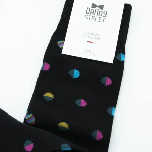 Dandy Street - shop online - accessori uomo - calzini uomo cotone - calze uomo - calzini uomo classici pois - Optical Bla