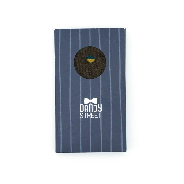 Dandy Street - shop online - accessori uomo - calzini uomo cotone - calze uomo - calzini uomo classici pois - Optical Brun