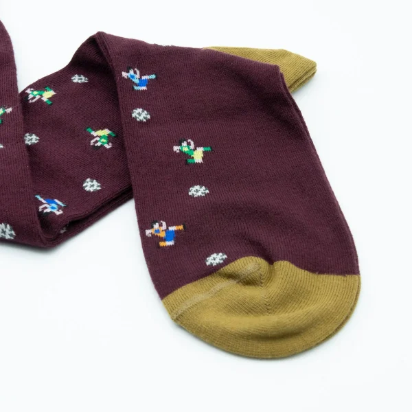 Dandy Street - vendita online - calzini uomo - calze eleganti - calze fantasia - calze con disegni ricamati - Scot Merah