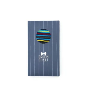 Dandy Street - shop online - accessori uomo calzini uomo cotone - calzini in cotone a righe multicolor - Striped Socks Violet