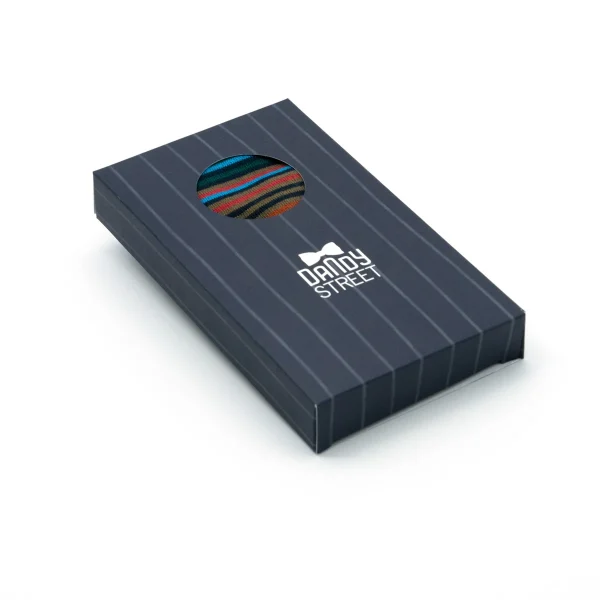 Dandy Street - shop online - accessori uomo calzini uomo cotone - calzini in cotone a righe multicolor - Striped Socks Dark Blue