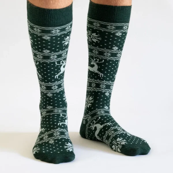 Dandy Street - shop online - accessori uomo calzini uomo cotone - calze di natale - Christmas Socks Verda