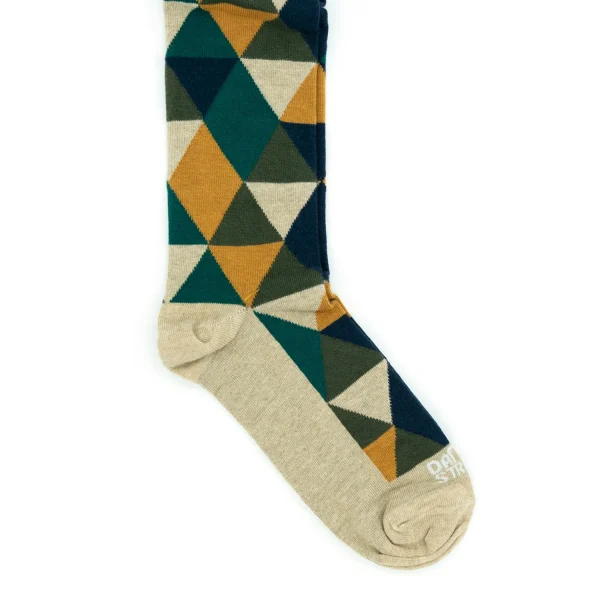 Dandy Street - shop online - accessori uomo calzini uomo cotone - calzini classici - Losanghe Piram Green