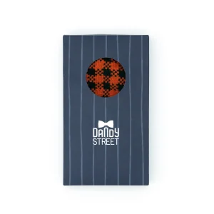 Dandy Street - shop online - accessori uomo calzini uomo cotone - calzino uomo con pied-de-poule - Pied-de-poule Orange