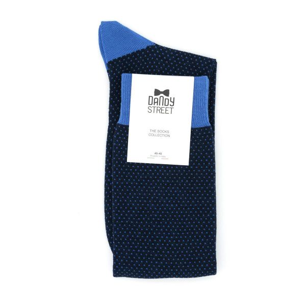 Calzino uomo in cotone 02 Azzurro