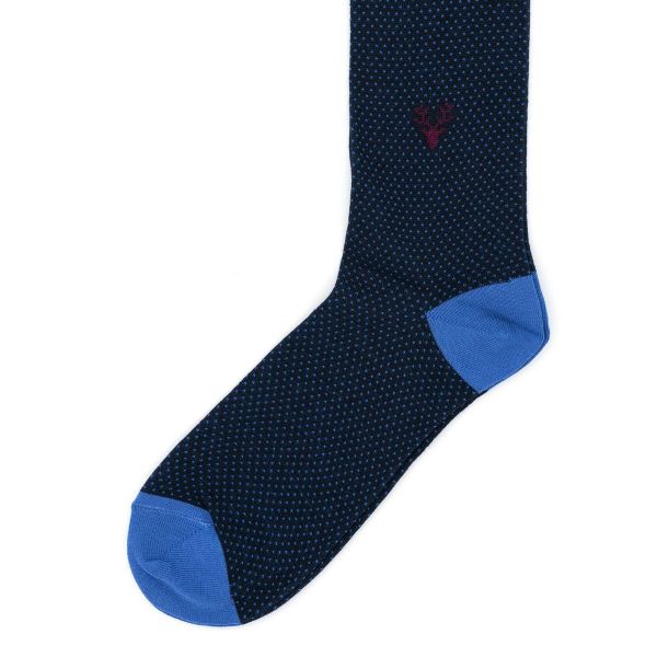Calzino uomo in cotone 02 Azzurro