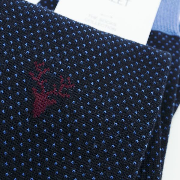Calzino uomo in cotone 02 Azzurro