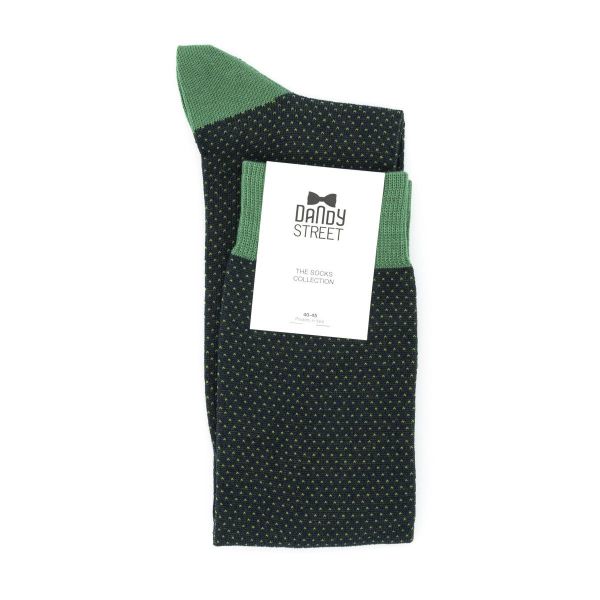 Calzino uomo in cotone 02 Verde