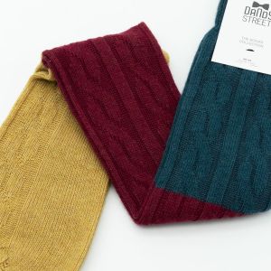 Calzino uomo in cashmere 03 Bordeaux