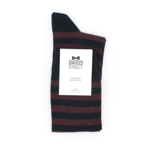 Calzino uomo in cotone 05 Bordeaux