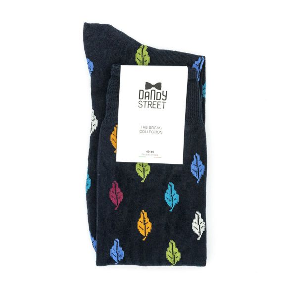 Calzino uomo in cotone 07 Blu