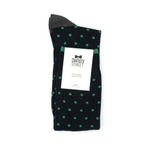 Calzini classici ed eleganti da uomo con stilosi pois in caldo cotone