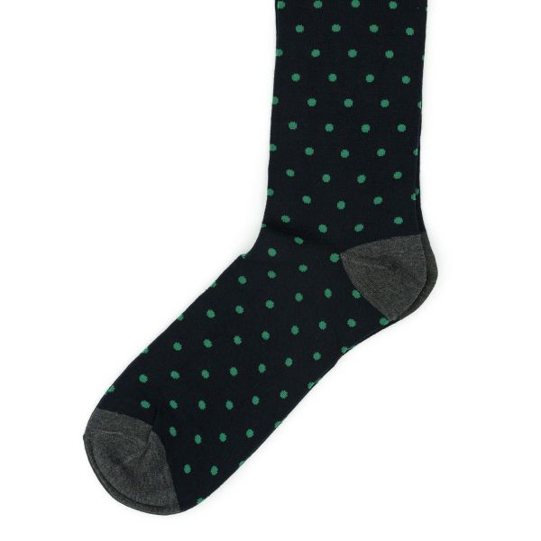 Calzini classici ed eleganti da uomo con stilosi pois in caldo cotone
