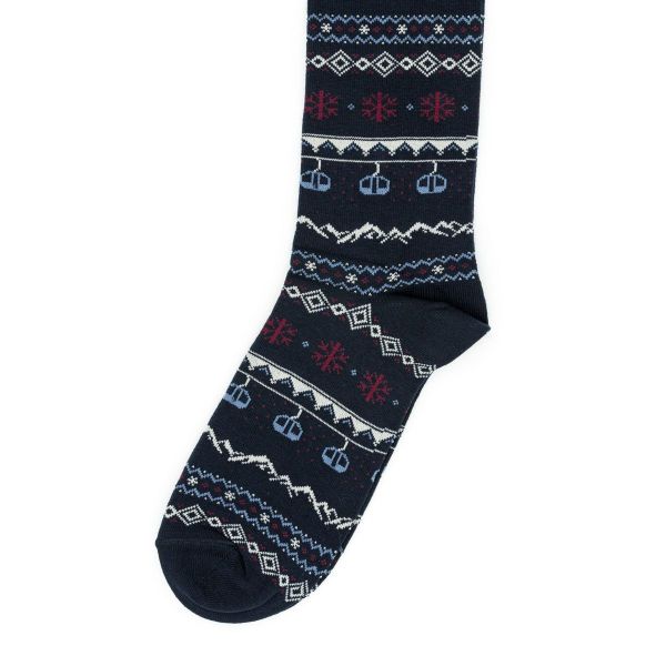 Calzino uomo in cotone 09 Blu
