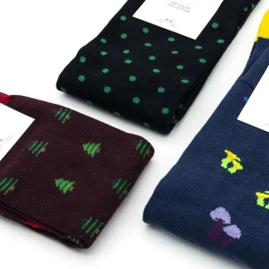 Dandy Street - shop online - accessori uomo - calzini uomo in cotone - calze eleganti - calzini fantasia - set di Natale - box Natalizio - Calze Natale box regalo - Socks Box #02