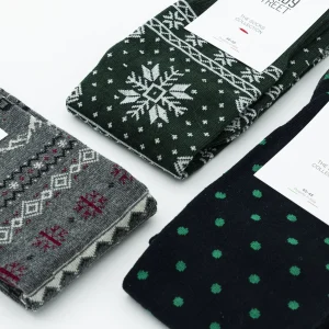 Dandy Street - shop online - accessori uomo - calzini uomo in cotone - calze eleganti - calzini fantasia - set di Natale - box Natalizio - Calze eleganti uomo per Natale - Socks Box #03